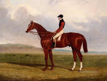 ジョン・フレデリック・ヘリング・ジュニア Painting - 柔軟なエリス 栗の競走馬とジョン デイアップ ジョン フレデリック ヘリング ジュニア馬